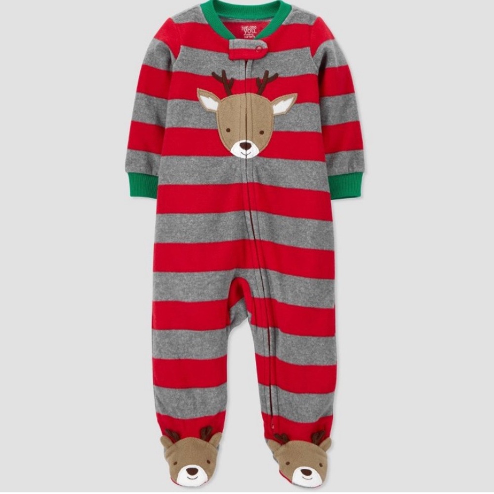 *NWT* Carter’s Reindeer Footed Pjs